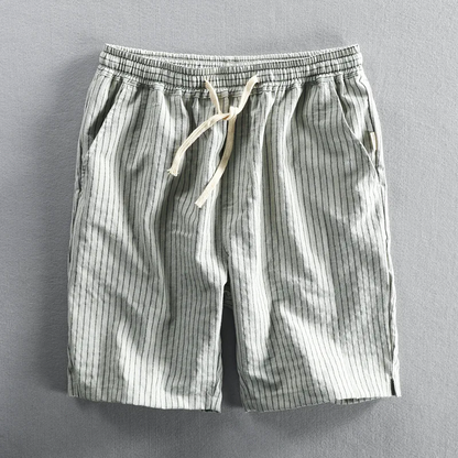 Breezy Cotton Pinstripe Shorts