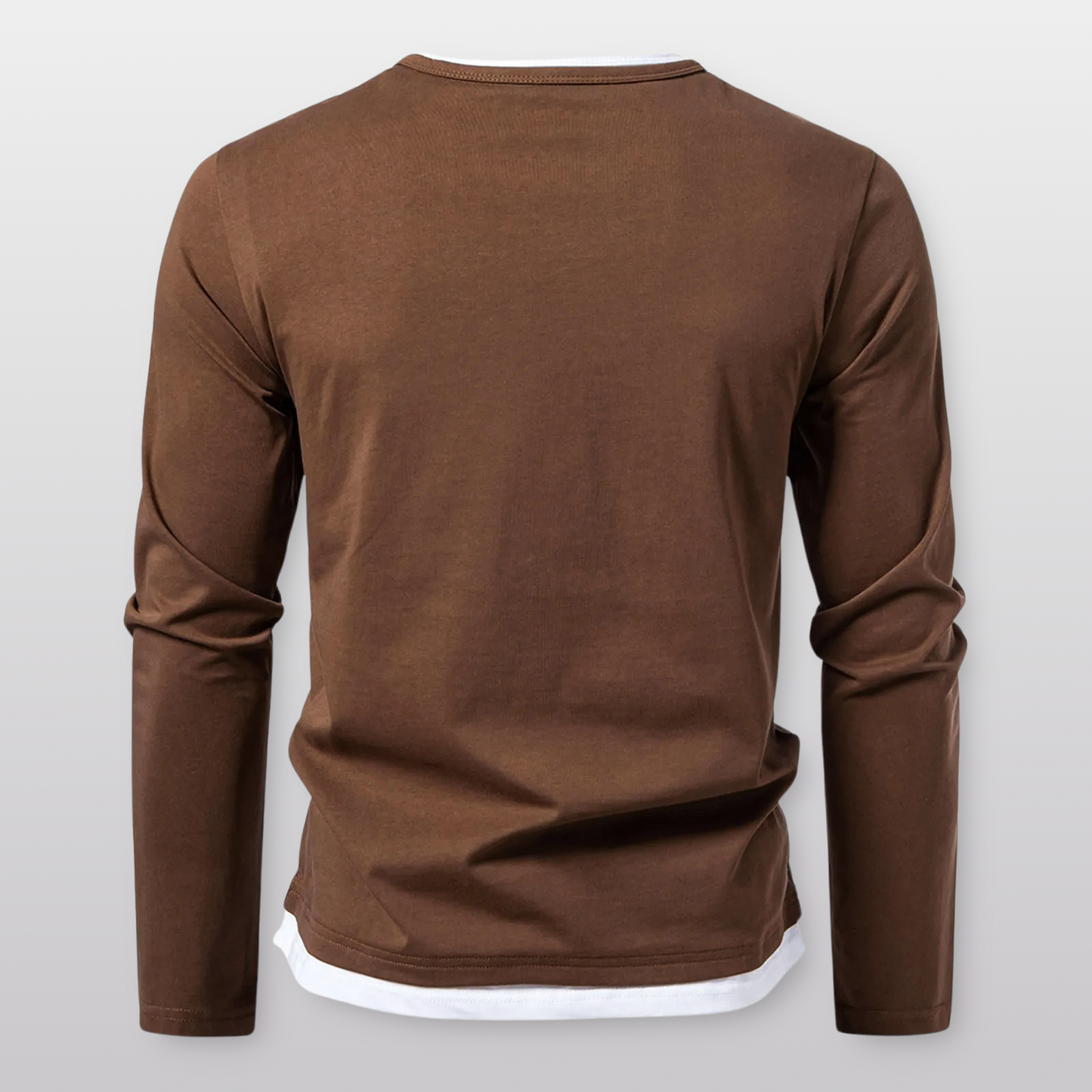 Kai Layered V-Notch Long Sleeve Shirt