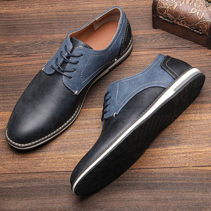 DuoTone Split Leather Derby Shoes