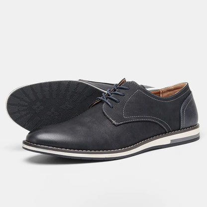 DuoTone Split Leather Derby Shoes