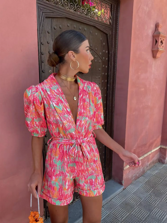 Clarissa - Trendy V-Neck Jumpsuit