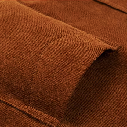 Corduroy Cotton Button-Up Shirt