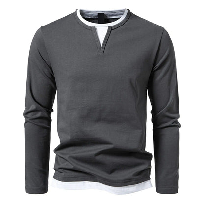 Long Sleeve Henley Tops