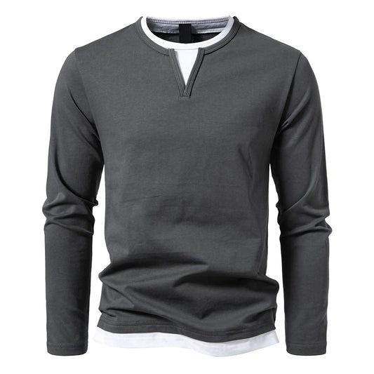 Long Sleeve Henley Tops