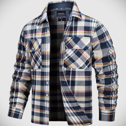 Men's Plaid Flannel Shirt Jacket